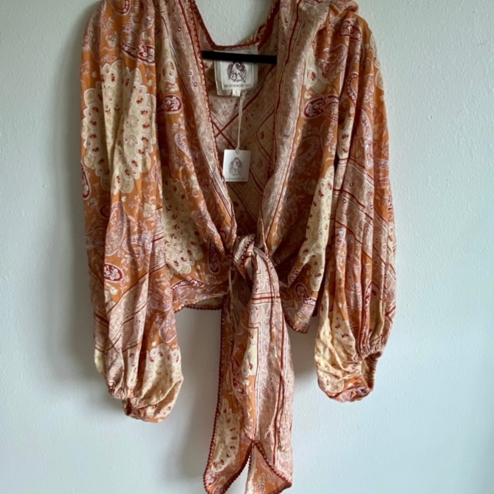 Chasing unicorns paisley wrap top